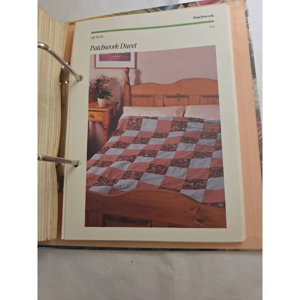 Vintage 1989 Golden Needlecraft Creations Patterns Crochet in a 2 Binder set
